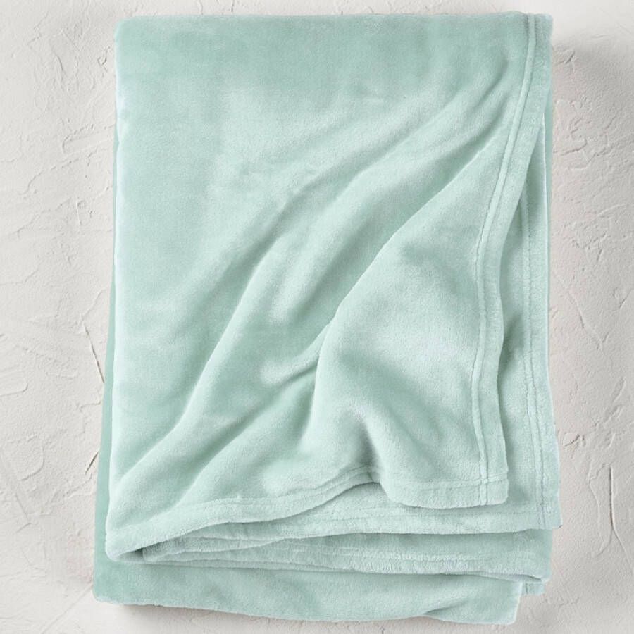 De Witte Lietaer Fleece deken Snuggly Khaki 150 x 200 cm Groen