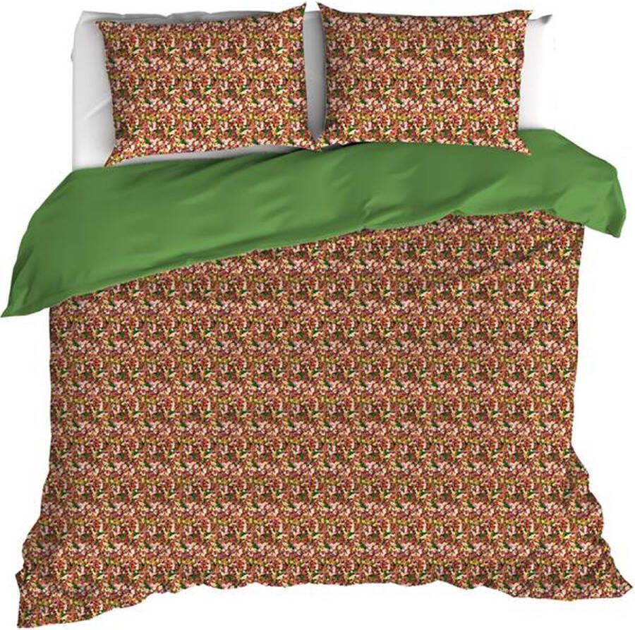 De Witte Lietaer Flowerpower Dekbedovertrek Lits-jumeaux 240x200 220 cm Green Bee