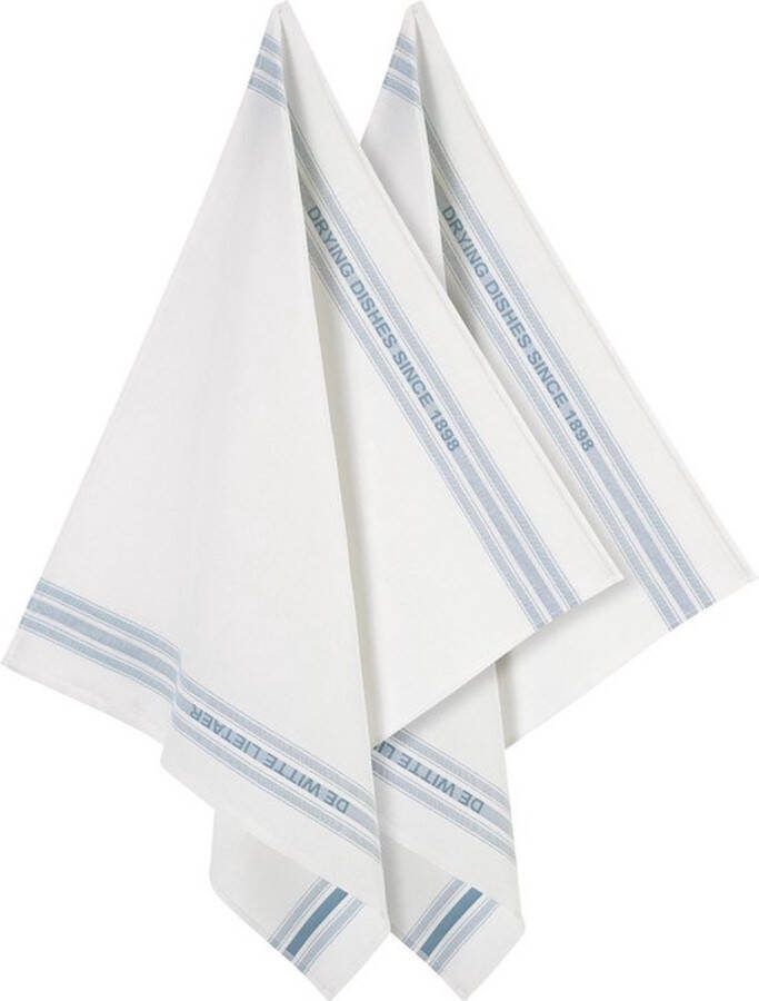De Witte Lietaer keukenhanddoek Theedoek Dish Oxyde 6 stuks 65 x 70 cm Katoen Linnen