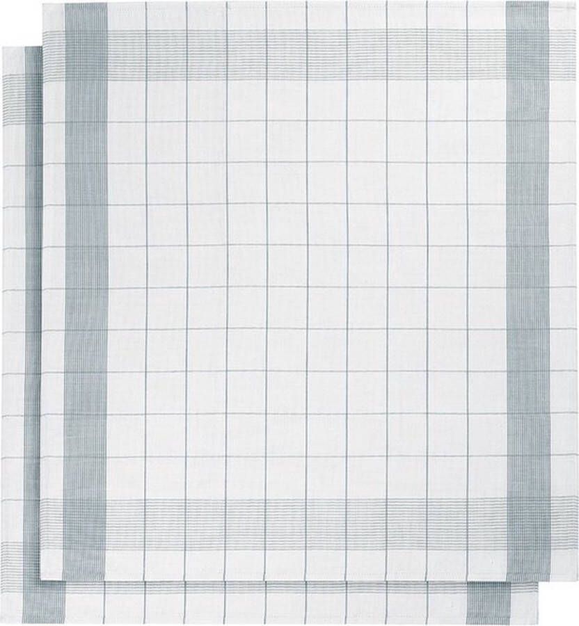 De Witte Lietaer set van 6 keukenhanddoeken kleur wit oxyde