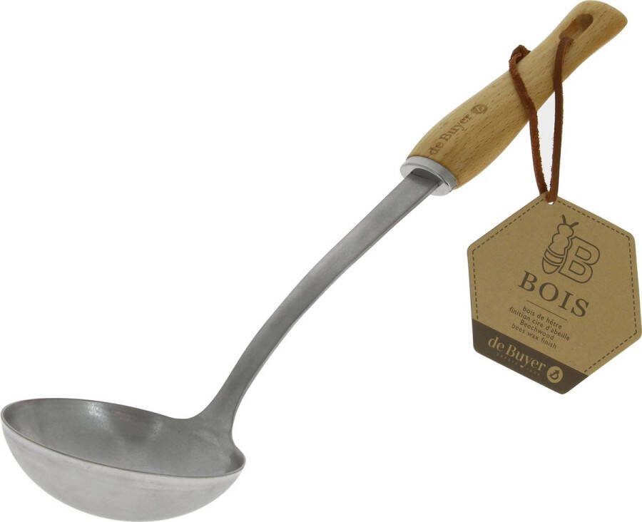 DeBuyer De Buyer B Bois Pollepel 34cm Hout Rvs