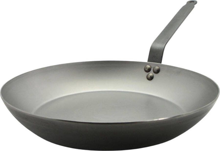 DeBuyer De Buyer Carbone Koekenpan Ø Bovenaan 32 cm Plaatstaal Ongeschikt voor inductie zonder PFAO en PTFE