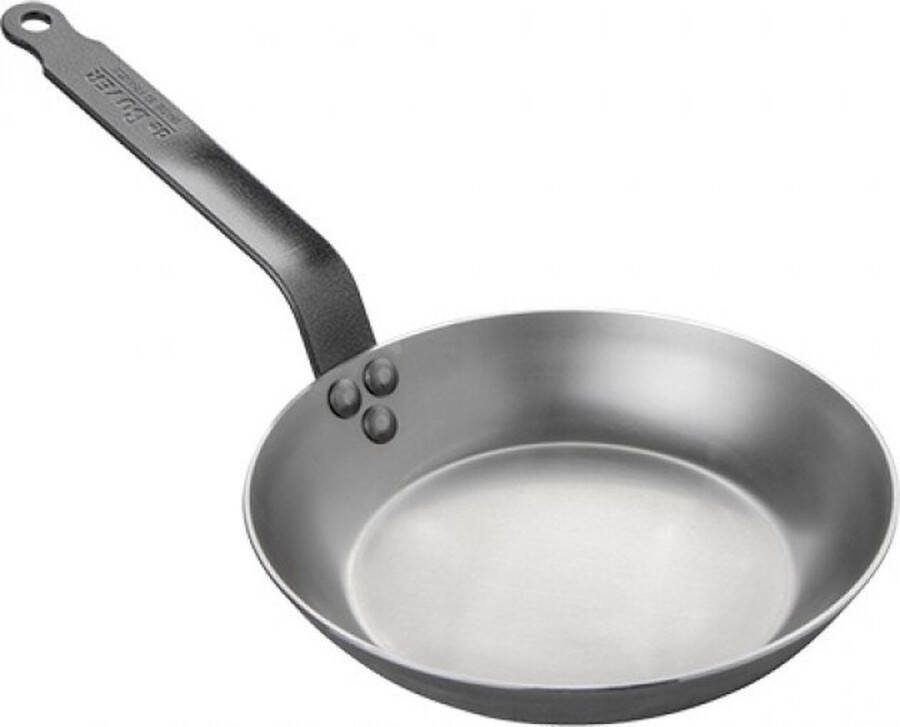 De Buyer Koekenpan Lyonnaise Carbone Plus Plaatstaal ø 24 cm zonder anti-aanbaklaag