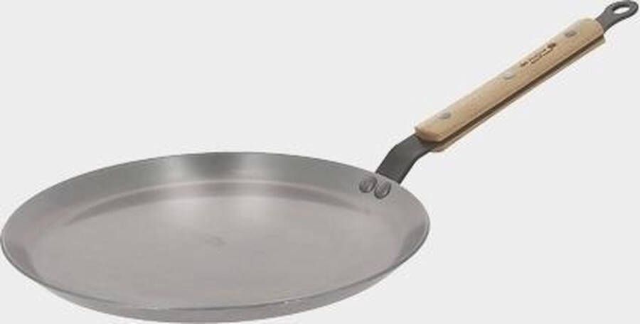 DeBuyer De Buyer pannenkoekenpan Crepepan Mineral B Hout ø 24 cm zonder antiaanbaklaag