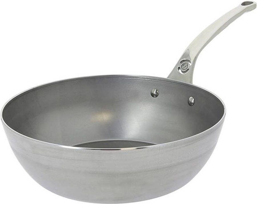 De Buyer Hapjespan Sauteuse Mineral B Pro ø 28 cm 4 liter zonder anti-aanbaklaag