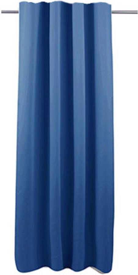 Deco Mode Decomode Gordijn Charlotte Verduisterend Blauw Haakjes 140x280cm