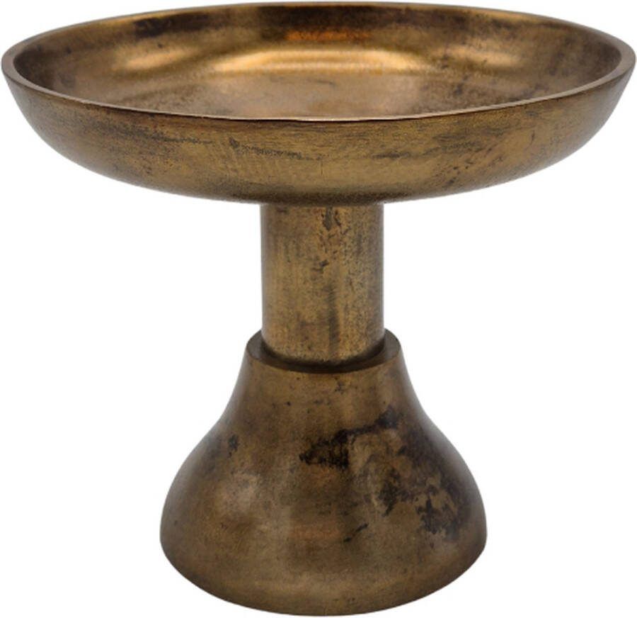 Deco4yourhome Etagère Plateau Snoepjes Goud Gold Maud -16cm hoog