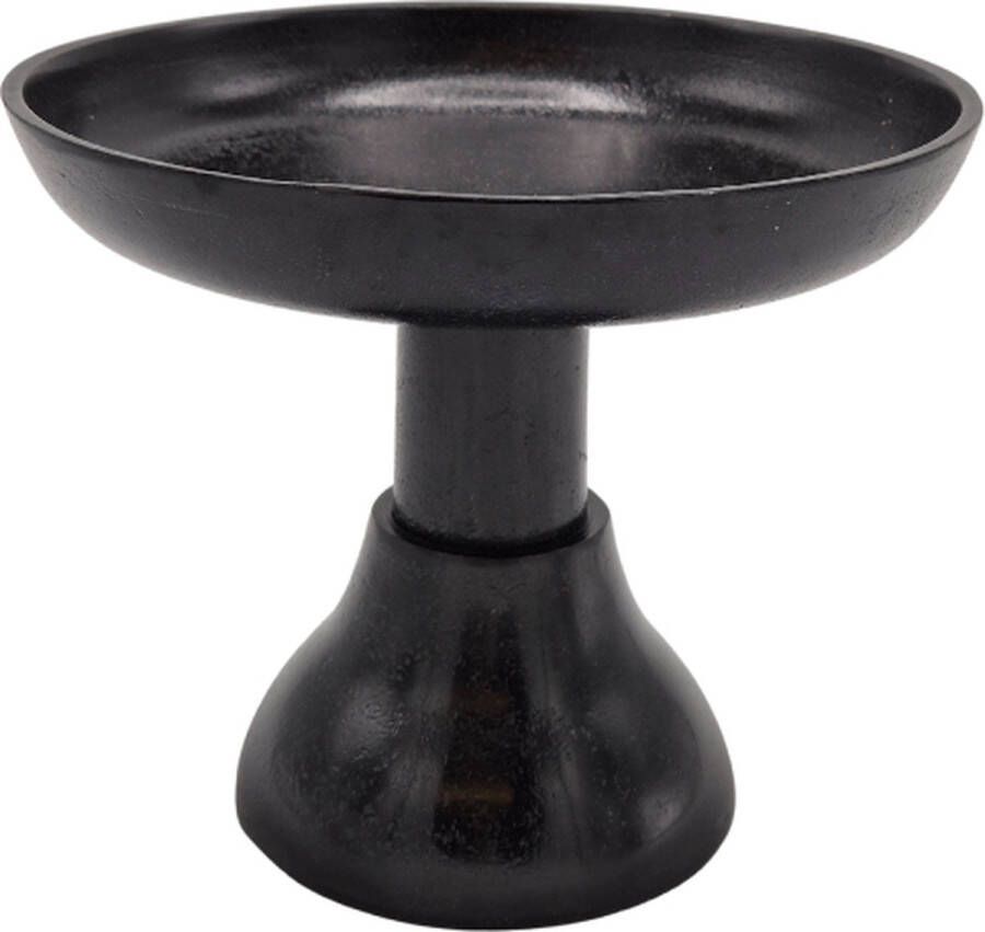 Deco4yourhome Etagère Plateau Snoepjes Zwart Black Maud -16cm hoog