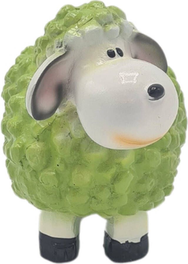 Deco4yourhome Tuinbeeld S Schaap Groen 15cm Schaapje Beeld