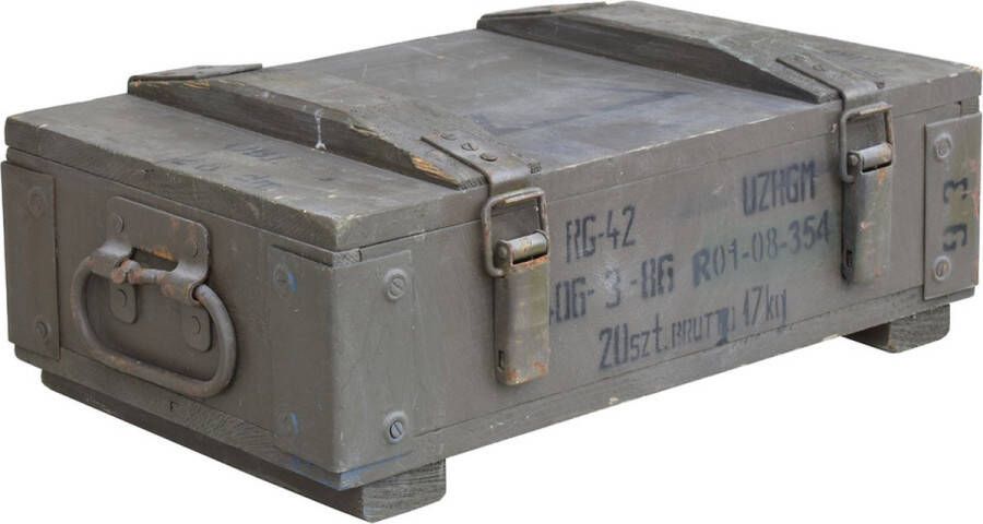 DecoLis.NL Echt gebruikte Munitiekist Petarde L64xB31xH27cm DecoLis