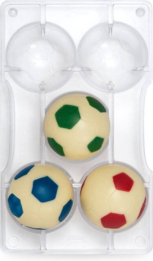 Decora Chocolade Mal Voetbal Balls Ø52mm pk 2