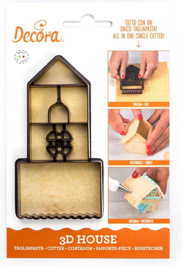 Decora Koekjesuitsteker Plastic 3D Huis