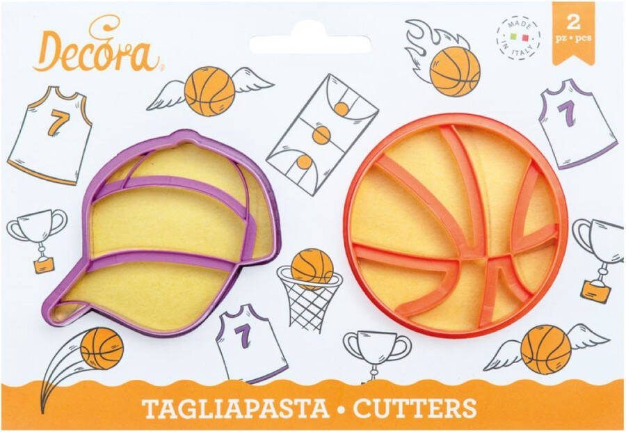 Decora Koekjesuitsteker Plastic Basketbal pk 2