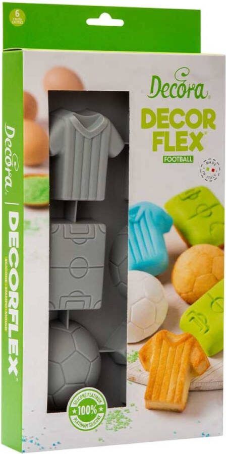 Decora Silicone Mal Voetbal 6 holtes
