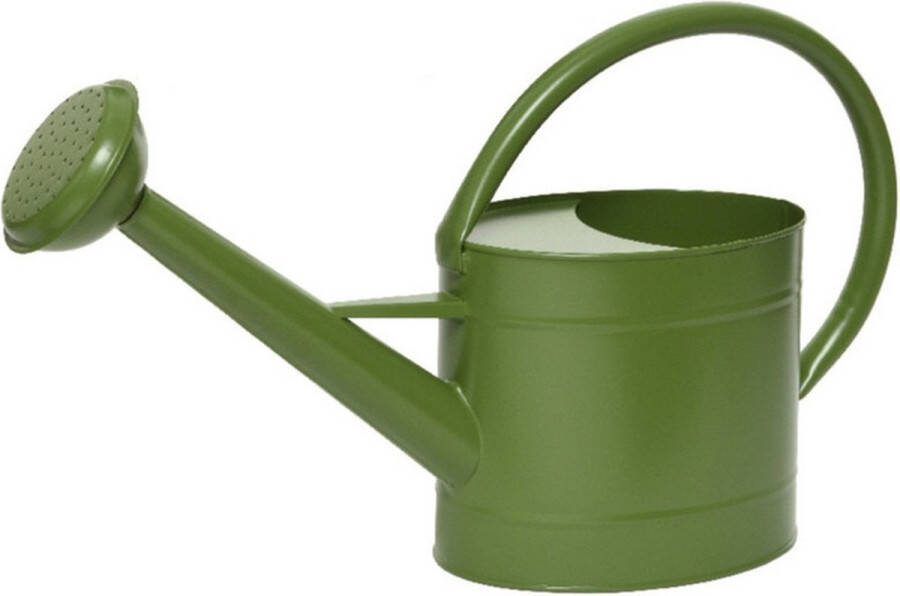 Decoris Groene Zinken Tuinbewatering kamerplanten Gieters 5 Liter Gieters