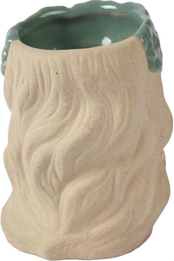 Decoris Bloempot Vrouw h10 6 groen roze
