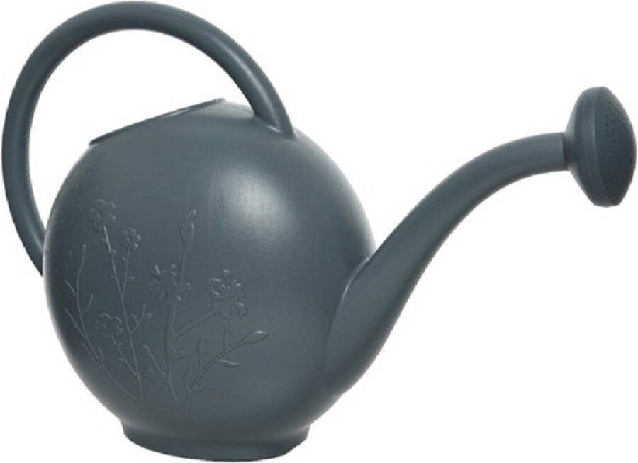 Decoris Gieter grijs met broeskop 8 liter kunststof plantgieter 52 x 21 x 38 cm