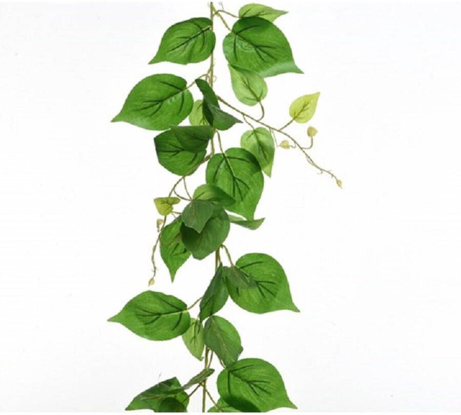 Decoris Groene klimop kunstplant slinger 220 cm Kunstplanten nepplanten Hangplanten