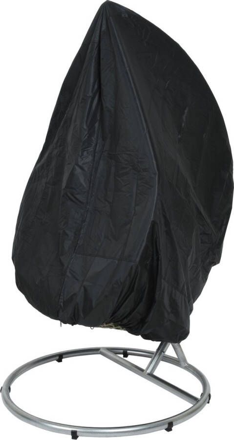 Decoris Hoes Polyester Tuinmeubelen 115x115x188 cm Zwart