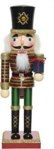 Decoris Kerstbeeldje houten notenkraker poppetje soldaat 25 cm kerstbeeldjes Kerstversiering woondecoratie