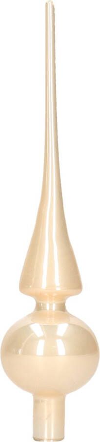 Decoris Licht parel champagne glazen piek glans 26 cm Licht parel champagne kerstboom versieringen