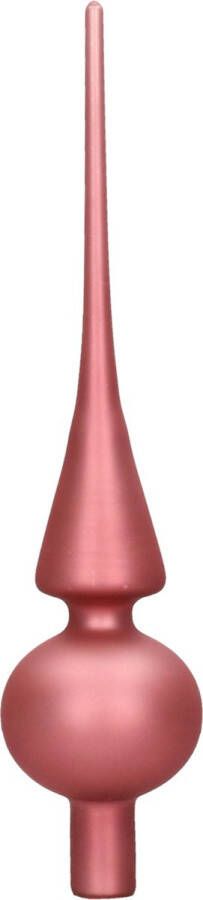 Decoris Oud roze glazen piek mat 26 cm Oud roze kerstboom versieringen