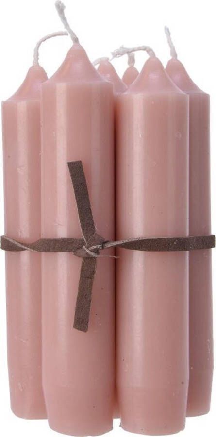 Decoris Puntkaars wax Bundel a 7 stuks 6 5x6 5x11cm poeder roze