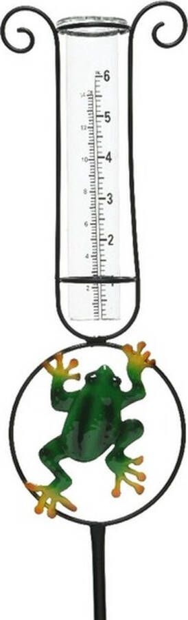 Decoris Regenmeter 33 cm met kikker decoratie Regenmeters tuinartikelen Tuin kikkers