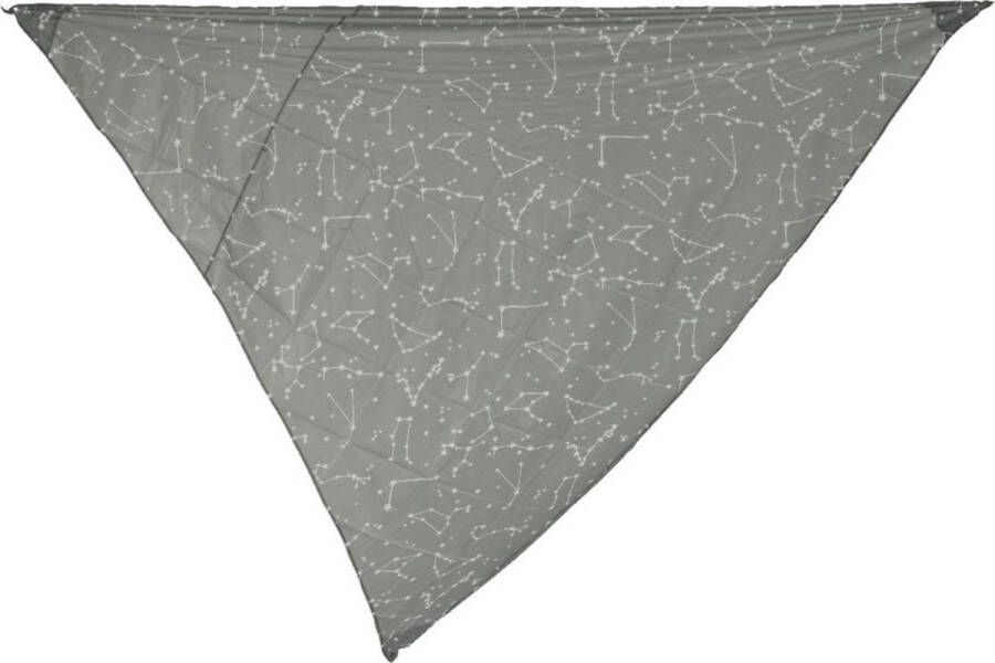 Decoris Schaduwdoek zonnescherm driehoek grijs 3 x 3 x 3 meter Zonnezeil zonwering