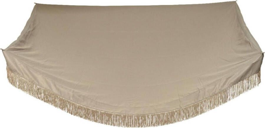 Decoris Schaduwdoek zonnescherm zonneluifel beige 3 x 2 meter Zonnezeil zonwering