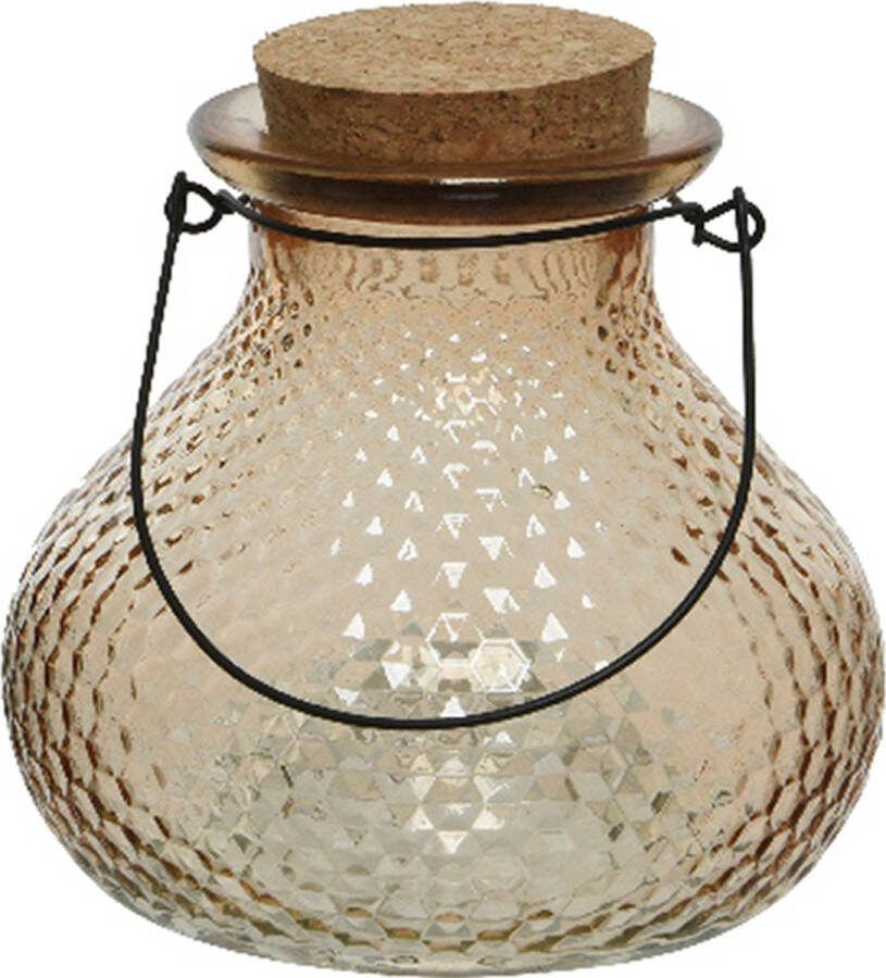 Decoris Wespenvanger wespenval met hengsel glas lichtbruin D14 x H13 cm Ongediertevallen Ongediertebestrijding