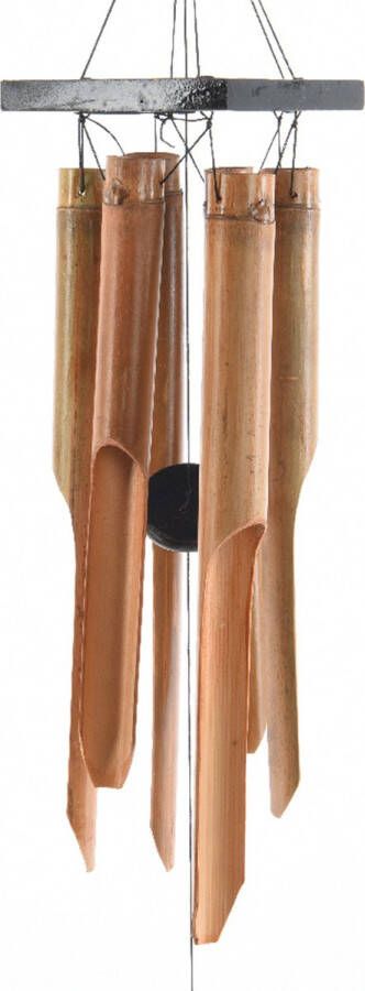 Decoris Windgong van bamboe hout D13 x H85 cm