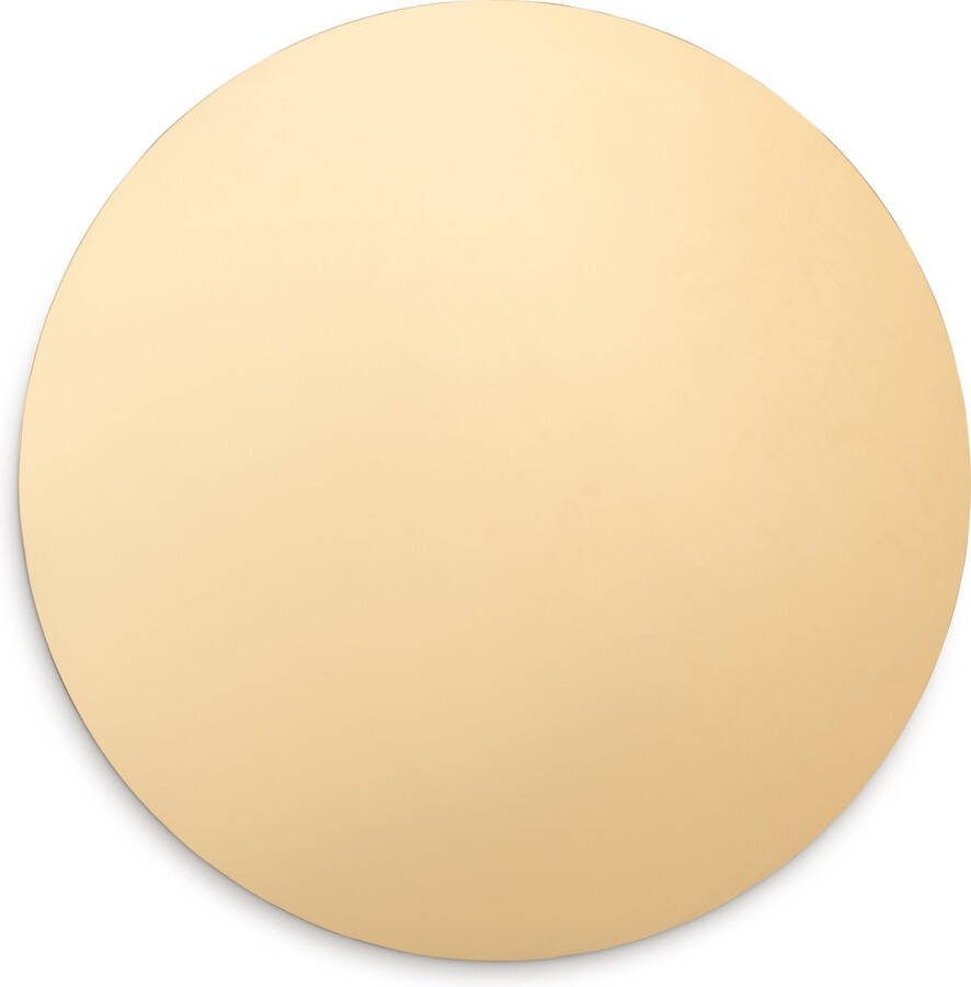 Decorline 2 x Premium herbruikbaar rond kunstof Spiegel Onderbord goud decoratieve borden Ø 30 cm als tafeldecoratie voor evenement bruiloft verjaardag