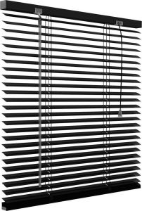 Decosol Horizontale Jaloezie Aluminium 25 mm Zwart Maat: 120 x 180 cm