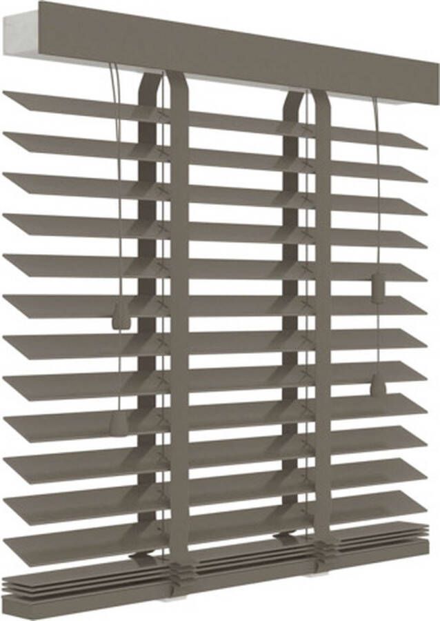 Decosol Horizontale jaloezie hout 50mm taupe 140 x 180cm