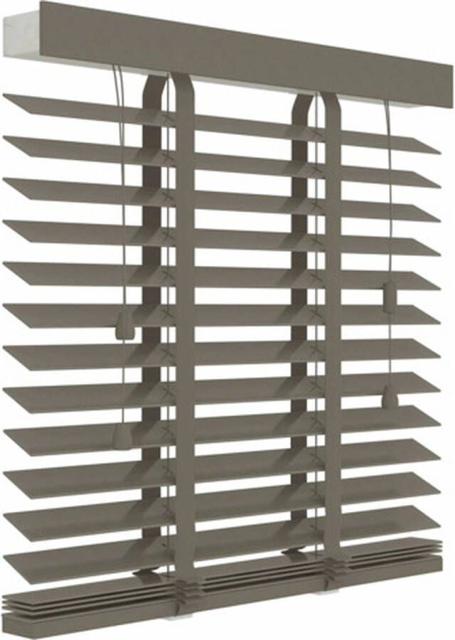 Decosol Horizontale jaloezie hout 50mm taupe 60 x 130cm