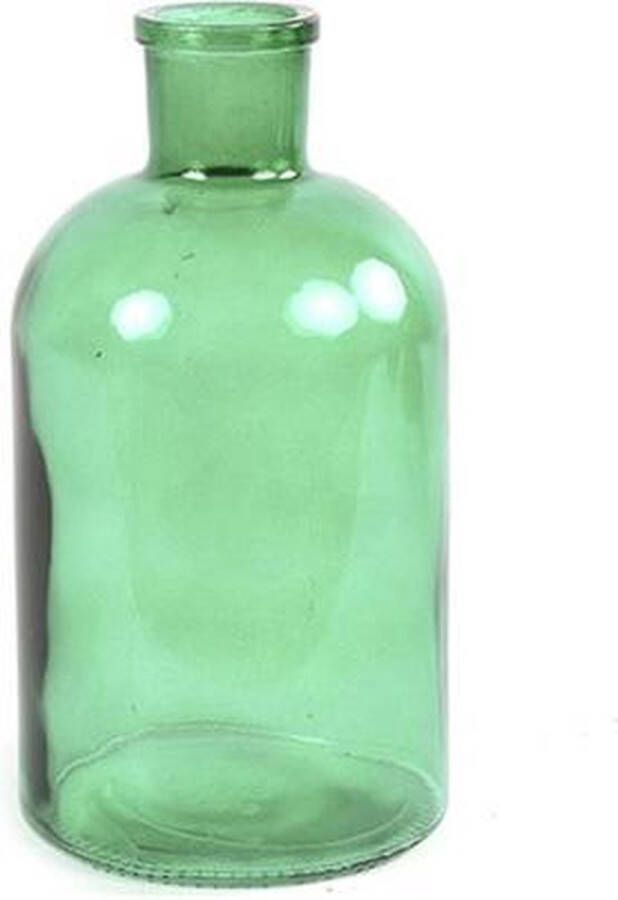 Decostar Decoratieve fles Egan | Glas | Groen | 14.5 x 27 cm