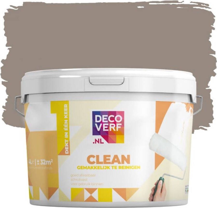 Decoverf.nl Decoverf clean muurverf leverbeige 4L