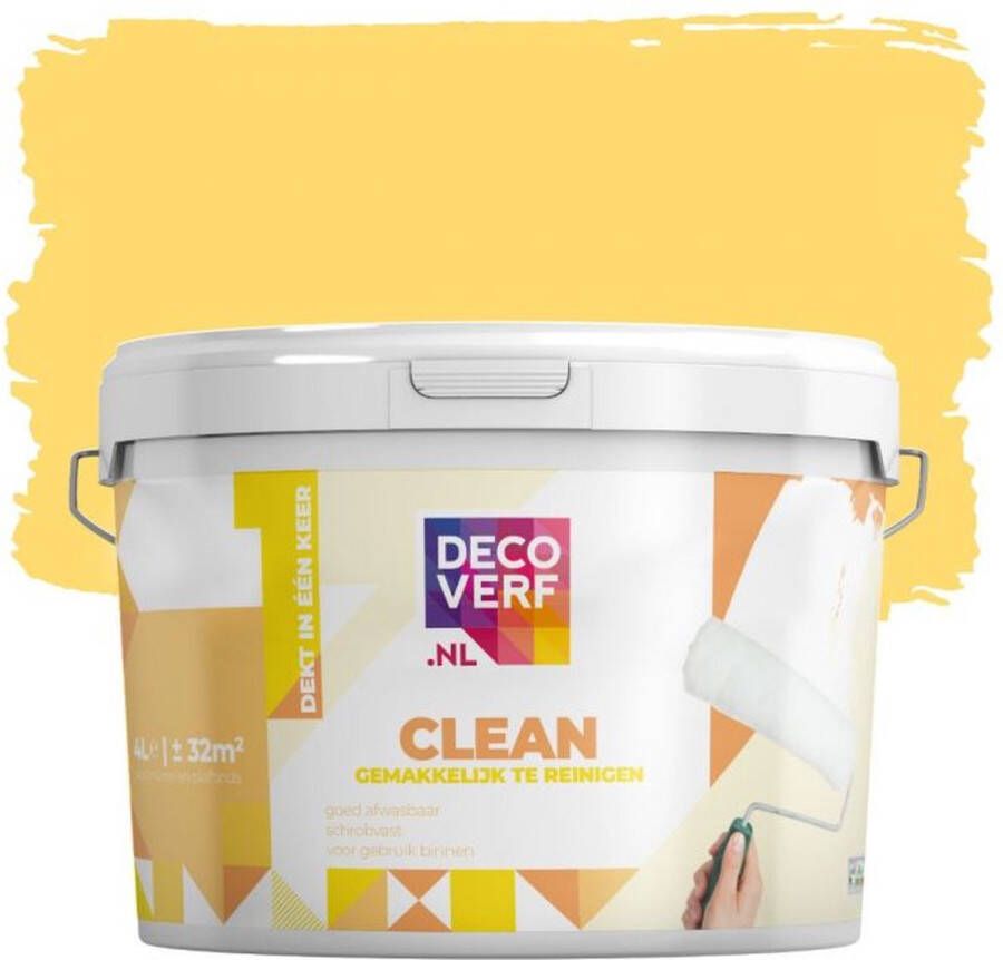 Decoverf.nl Decoverf Clean Muurverf Maisgeel 4l