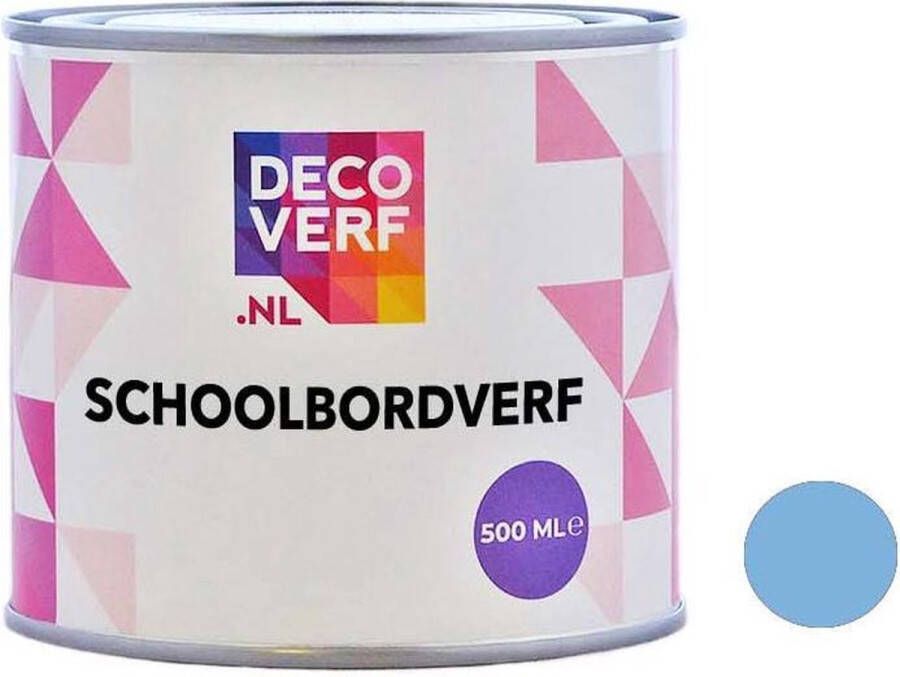 Decoverf.nl Decoverf schoolbordverf lichtblauw 500ml