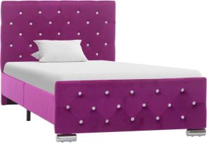 Decoways Bedframe stof paars 90x200 cm