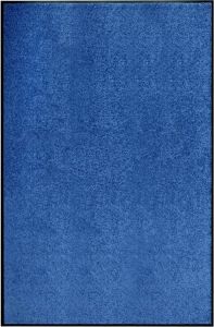 Decoways Deurmat wasbaar 120x180 cm blauw