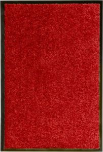 Decoways Deurmat wasbaar 40x60 cm rood