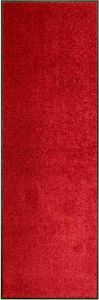 Decoways Deurmat wasbaar 60x180 cm rood
