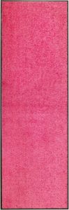 Decoways Deurmat wasbaar 60x180 cm roze