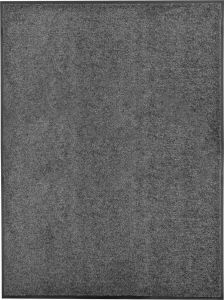 Decoways Deurmat wasbaar 90x120 cm antraciet