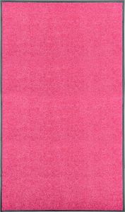 Decoways Deurmat wasbaar 90x150 cm roze