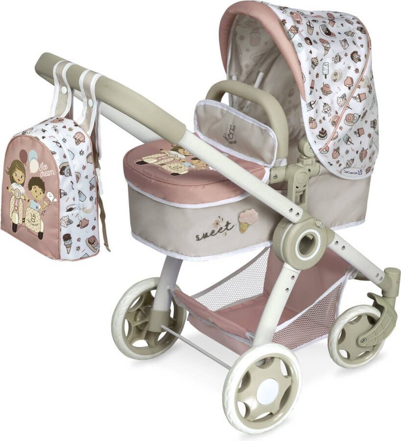 Decuevastoys Poppenwagen Sweet 3 in 1