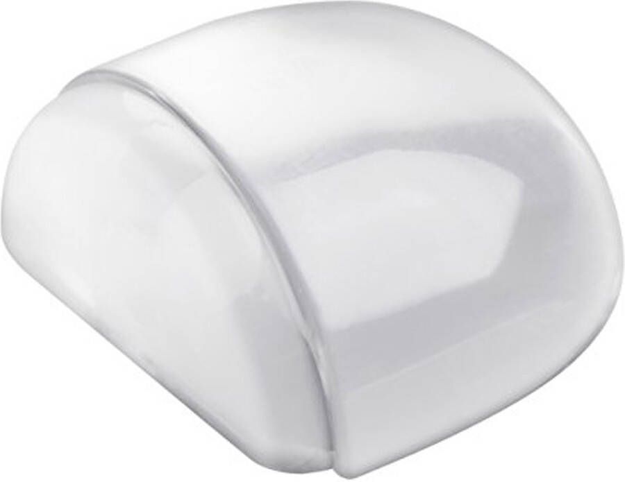 DeDeurstopper 2 stuks Deurstopper zelfklevend ovaal Ø 42 mm transparant