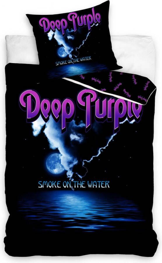 SimbaShop Deep Purple Dekbedovertrek Smoke on the Water Eenpersoons 140 x 200 cm Katoen